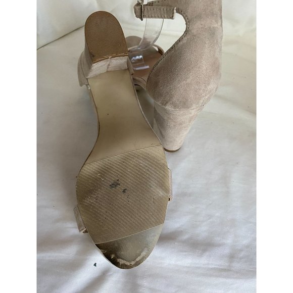 Tan Bella Two-Piece Block Heel Sandals size 8 - Picture 6 of 6